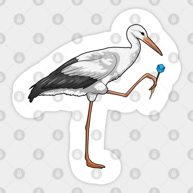 Stork Darts Dart Sticker by Markus Schnabel